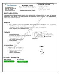 MLV1206-700K Datasheet Cover