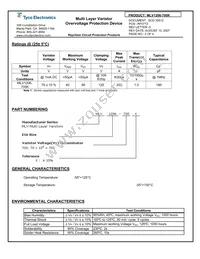 MLV1206-700K Datasheet Page 2