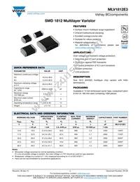 MLV1812E39503T Datasheet Cover