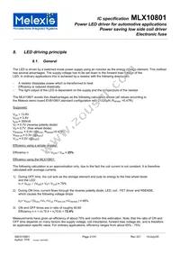 MLX10801RLD Datasheet Page 21