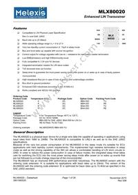 MLX80020KDC-BBA-000-TU Datasheet Cover