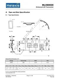 MLX80020KDC-BBA-000-TU Datasheet Page 21