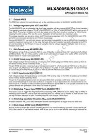 MLX80030KDC-BAA-000-SP Datasheet Page 20