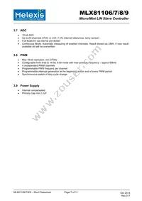 MLX81109KLW-CAA-000-TU Datasheet Page 7