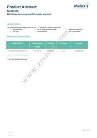 MLX81150LLW-DAA-000-SP Datasheet Page 2