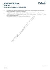 MLX81150LLW-DAA-000-SP Datasheet Page 8