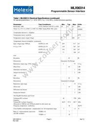 MLX90314LDF-BAA-000-RE Datasheet Page 5