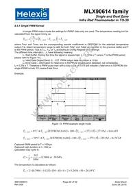 MLX90614ESF-DCI-000-TU Datasheet Page 22