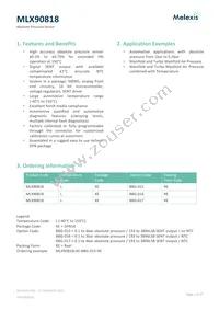 MLX90818LXE-BAE-015-SP Datasheet Cover