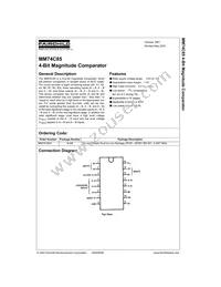 MM74C85N Datasheet Cover