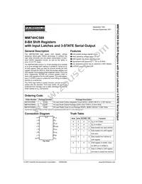 MM74HC589N Datasheet Cover