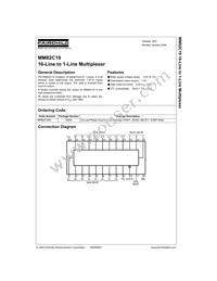 MM82C19N Datasheet Cover