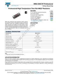 MMA0204TC1003FB300 Datasheet Cover