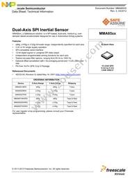 MMA6525KW Datasheet Cover