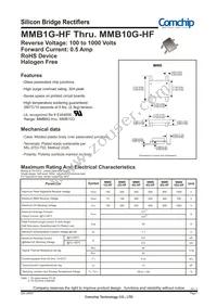 MMB8G-HF Datasheet Cover