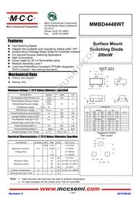 MMBD4448WT-TP Datasheet Cover