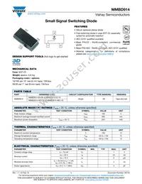 MMBD914-HE3-08 Datasheet Cover