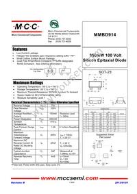 MMBD914-TP Datasheet Cover