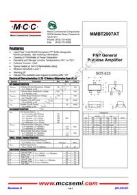 MMBT2907AT-TP Datasheet Cover