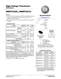MMBT5550LT1 Datasheet Cover