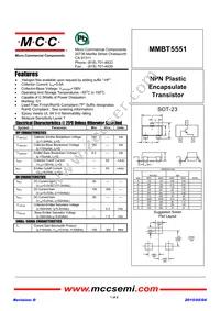 MMBT5551-TP Datasheet Cover