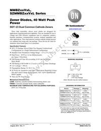 MMBZ15VDLT1 Datasheet Cover