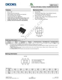 MMDT2222A-7-F Datasheet Cover