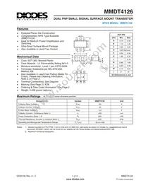 MMDT4126-7 Datasheet Cover
