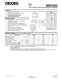 MMDT4403-7 Datasheet Cover