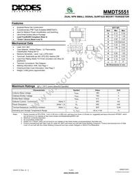 MMDT5551-7 Datasheet Cover