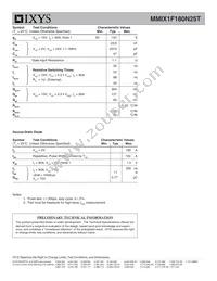 MMIX1F180N25T Datasheet Page 2