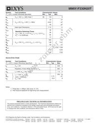 MMIX1F230N20T Datasheet Page 2