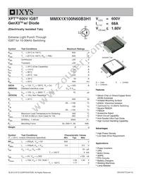 MMIX1X100N60B3H1 Datasheet Cover