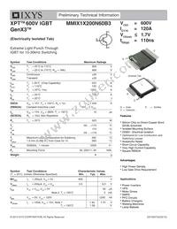 MMIX1Y100N120C3H1 Datasheet Cover