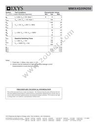 MMIX4G20N250 Datasheet Page 2