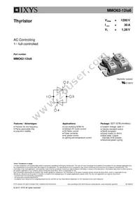 MMO62-12IO6 Datasheet Cover