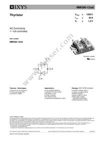 MMO90-12IO6 Datasheet Cover