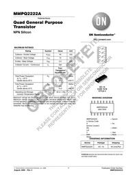 MMPQ2222AR1 Datasheet Cover