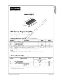 MMPQ2907 Datasheet Cover