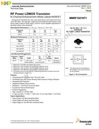 MMRF1021NT1 Datasheet Cover