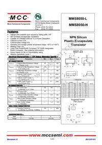 MMS8050-L-TP Datasheet Cover