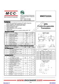 MMST2222A-TP Datasheet Cover