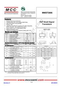 MMST3906-TP Datasheet Cover