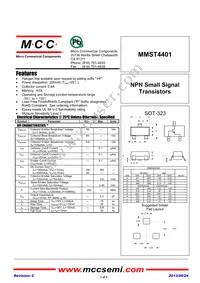 MMST4401-TP Datasheet Cover