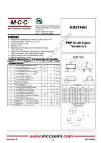 MMST4403-TP Datasheet Cover