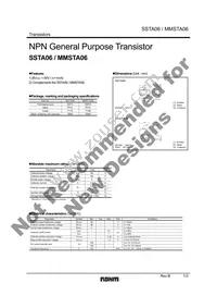 MMSTA06T146 Datasheet Cover