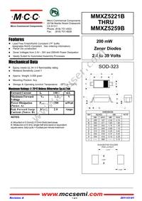 MMXZ5257B-TP Datasheet Cover