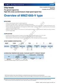 MMZ1005AFZ750VT000 Datasheet Page 3