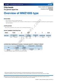 MMZ1005Y800CTD25 Datasheet Page 3