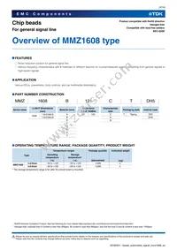 MMZ1608D800CTDH5 Datasheet Page 3